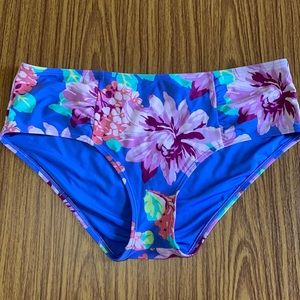 Mid-Rise Floral Swim Bottoms AEO